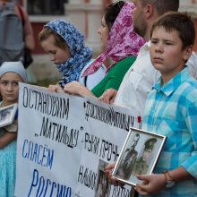 Rusijoje nesiliauja protestai dėl filmo apie caro Nikolajaus romaną