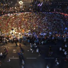 „Nebijanti“ Barselona demonstracijoje smerkė terorizmą