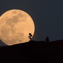 Pasaulis stebi Mėlynojo mėnulio užtemimą