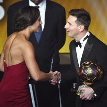Geriausiu 2015 m. pasaulio futbolininku išrinktas L. Messi