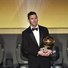 Geriausiu 2015 m. pasaulio futbolininku išrinktas L. Messi