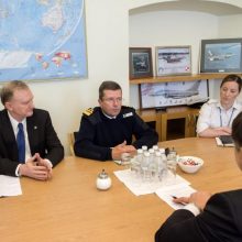 Lietuvoje lankėsi NATO karinių jūrų pajėgų vado pavaduotojas