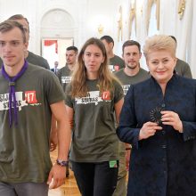 Prezidentė: pilietiškas jaunimas įkvepia visą Lietuvą