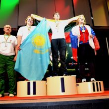 Pasaulio rankų lenkimo čempionate E.Vaitkutė iškovojo aukso medalį