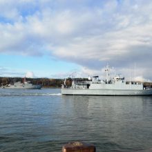 Į Klaipėdą atplaukė NATO priešmininių laivų junginys