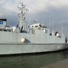 Į Klaipėdą atplaukė NATO priešmininių laivų junginys
