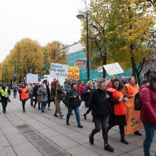 Mitingo prieš skurdą dalyviai apie save: „Biedni ir įsiutę“