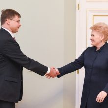 D. Grybauskaitė su V. Dombrovskiu aptarė ES reformas