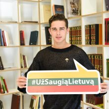 Prezidentės kampanijos „Už saugią Lietuvą“ ambasadoriumi tapo D. Montvydas