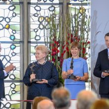 D. Grybauskaitė atsiėmė Baltijos šalims skirtą Vestfalijos taikos premiją