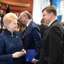 D. Grybauskaitę nustebino klausimas apie pažeidžiamas lietuvių teises