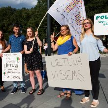 Pikete Vilniuje policija raginta „baigti meluoti“