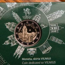 Moneta, skirta Vilniui, siunčia žinią apie klestinčią Lietuvos sostinę