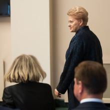 D. Grybauskaitė: Lietuva gali prisidėti mažinant įtampą tarp ES ir JAV