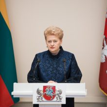 D. Grybauskaitė: Lietuva gali prisidėti mažinant įtampą tarp ES ir JAV