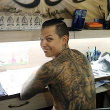 Tatuiruočių, kurios puošia Danieliaus kūną, profesionalas jau seniai nebeskaičiuoja.