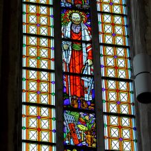 Šv. Jurgio Kankinio bažnyčioje – naujas vitražas