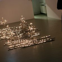 Menininkės P. Gilytės paroda – žvakių šviesoje