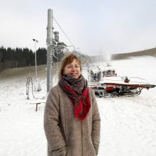 Sėkmė: L.Karbauskienei smagu, kad Utrių slidinėjimo trasa nestokoja lankytojų, kurie visada su nekantrumu laukia kiekvieno naujo sezono.