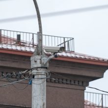 Vaizdo kameros avaringosios Kauno sankryžos nestebi