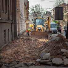 Centras vėl virsta milžiniška statybų aikštele