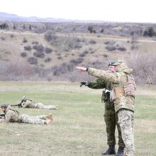 Lietuvos kariuomenės instruktoriai mokė Gruzijos karius