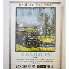 Eksponatas: į parodą Raudondvaryje atkeliavo ir V.Kasiulio parodos Švedijoje afiša.