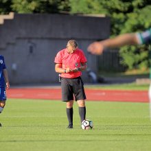 Netikėta Kauno derbio pabaiga: dešimtyje žaidęs „Stumbras“ mokė žalgiriečius