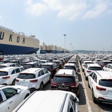 „Kia Motors“ eksportas iš Korėjos viršijo 15 milijonų automobilių