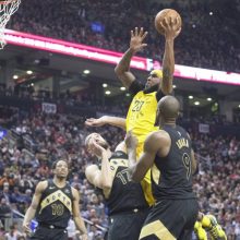 NBA: J. Valančiūno trinktelėjimas D. Saboniui ir istorinis „Raptors“ pasiekimas