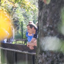 Futbolininkai sutvarkė stumbryną Lietuvos zoologijos sode