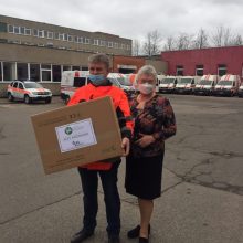 Lietuvos medikus pasiekė dar vienas verslo paramos siuntinys iš Kinijos