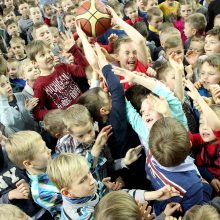 Kauno sporto halėje – mažųjų krepšininkų šventė