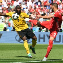 Belgijos futbolininkai užtikrintai pranoko Tunisą