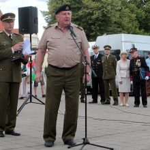 Šaulių sąjunga Kauno Rotušės aikštėje paminėjo 99-ąsias metines