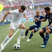 Lenkija palaužė Japonijos futbolininkus