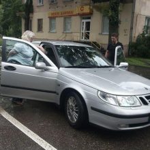 Liūtis užtvindė centrinę Švenčionių gatvę