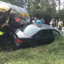 Dėl avarijos Eišiškių plente sustabdytas eismas