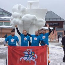 Kauniečiai pelnė auksą sniego festivalyje JAV