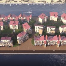 Šventosios uoste išdygo naujas gyvenamųjų namų kvartalas