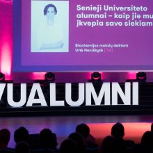 Gimtadienį švenčiantį Vilniaus universitetą sveikino žinomi alumnai