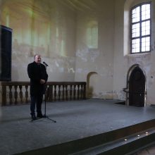 Zapyškio bažnyčios tvarkymo darbai prasidėjo skambant J. S. Bacho muzikai