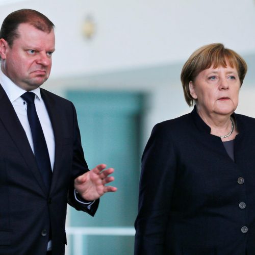 S. Skvernelis Vokietijoje susitiko su A. Merkel  © Scanpix nuotr.