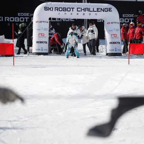 Robotų slidinėjimo lenktynės  © Scanpix nuotr.