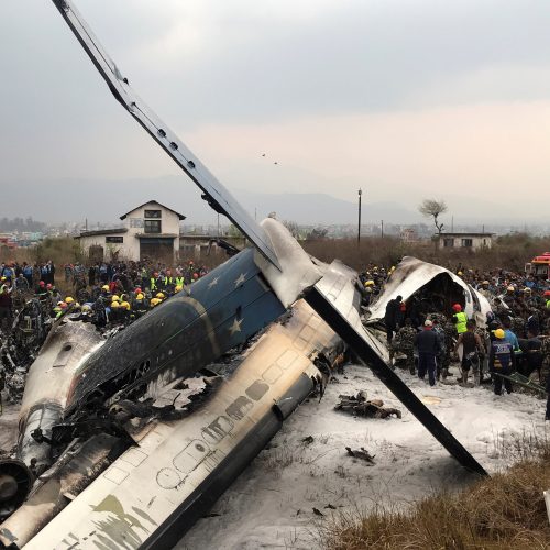 Nepale sudužęs keleivinis lėktuvas  © Scanpix, Twitter, ELTOS nuotr.