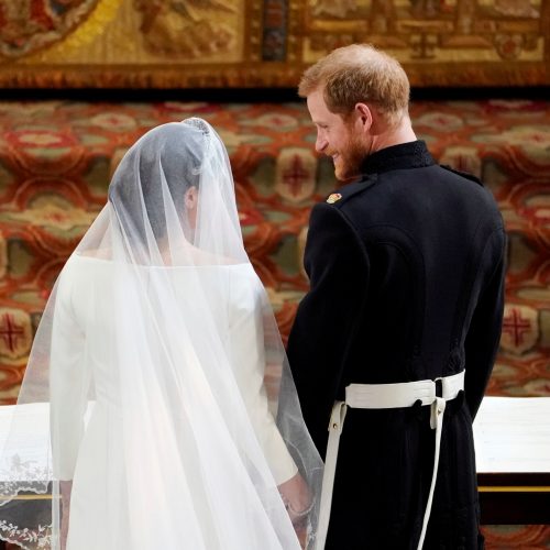Princas Harry ir M. Markle paskelbti vyru ir žmona  © Scanpix nuotr.