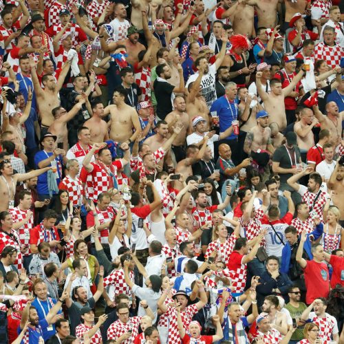 Pasaulio futbolo čempionato pusfinalis: Kroatija - Anglija 2:1  © Scanpix nuotr.