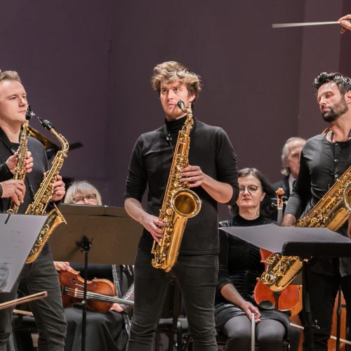 Konceras „Amerikietiški ritmai ir keturi saksofonai“  © Vytauto Petriko nuotr.
