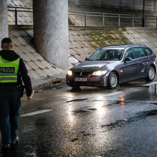 Policijos reidas Klaipėdoje  © Vytauto Petriko nuotr.