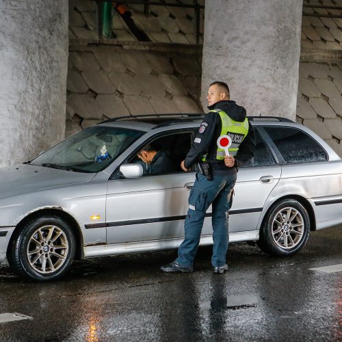 Policijos reidas Klaipėdoje  © Vytauto Petriko nuotr.